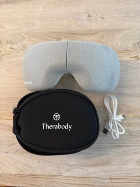 Therabody Smart Goggles Smart Eye Massager with Black Travel Case